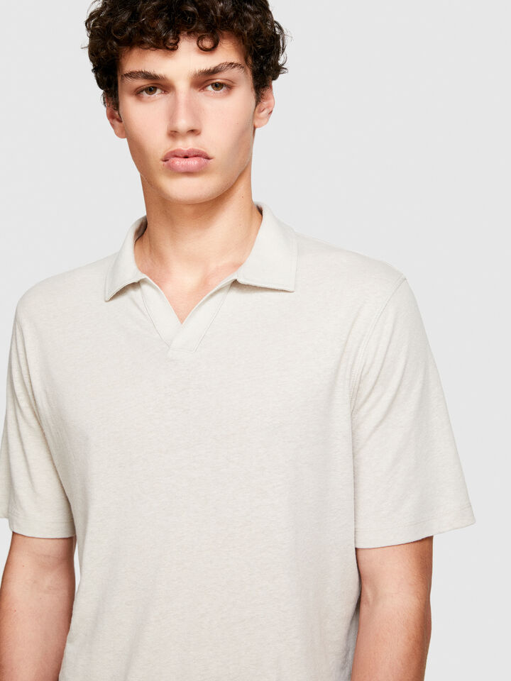 Regular fit polo - men's polos - Beige | Sisley image number 5